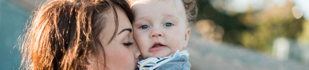 woman with a baby